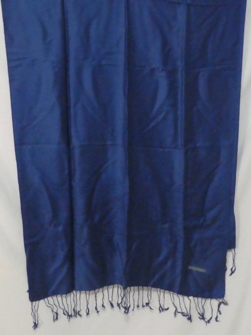 Royal Blue Paisley Jacquard Pashmina Scarf Fringe Shawl Wrap